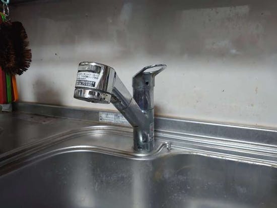 工事前　愛知県名古屋市のお客様のキッチン水栓・浴室水栓交換工事