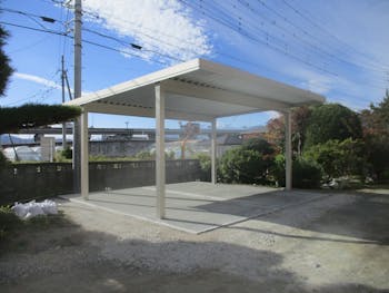 山梨県中央市のお客様のカーポート工事