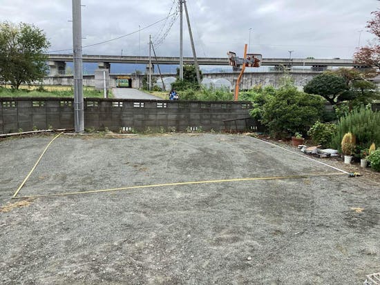 工事前　山梨県中央市のお客様のカーポート工事