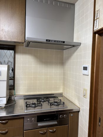 春日井市のお客様のビルトインコンロ・ガスコンロ工事