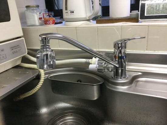 工事後 埼玉県入間市のお客様のキッチン水栓交換工事