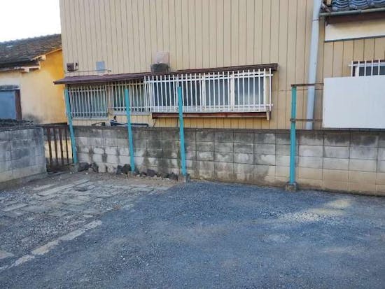 工事前　群馬県伊勢崎市のお客様の物置工事