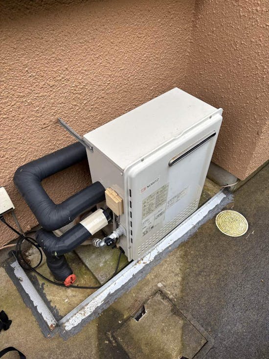 工事前　茨城県北茨城市のお客様のガス給湯器交換工事