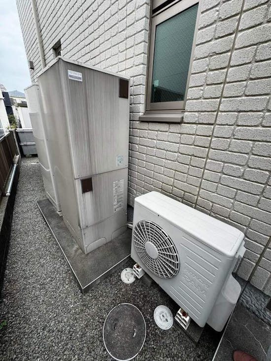 工事前　神奈川県茅ヶ崎市のお客様のエコキュート工事