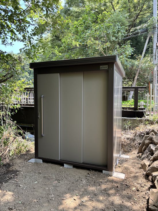 工事後　八王子市のお客様の物置・倉庫工事