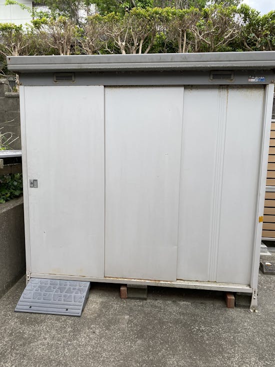 工事前 日立市のお客様の物置・倉庫工事
