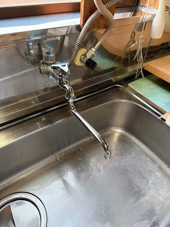 埼玉県東松山市のお客様のキッチン水栓交換工事