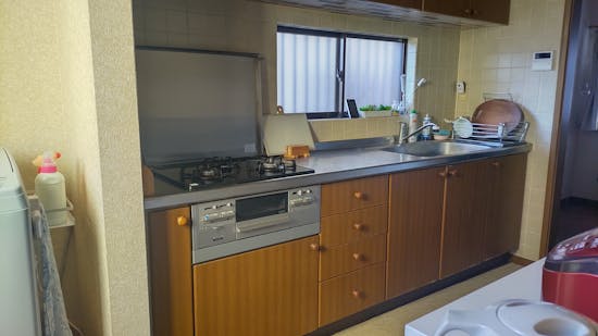 工事前　埼玉県のお客様のシステムキッチン交換工事
