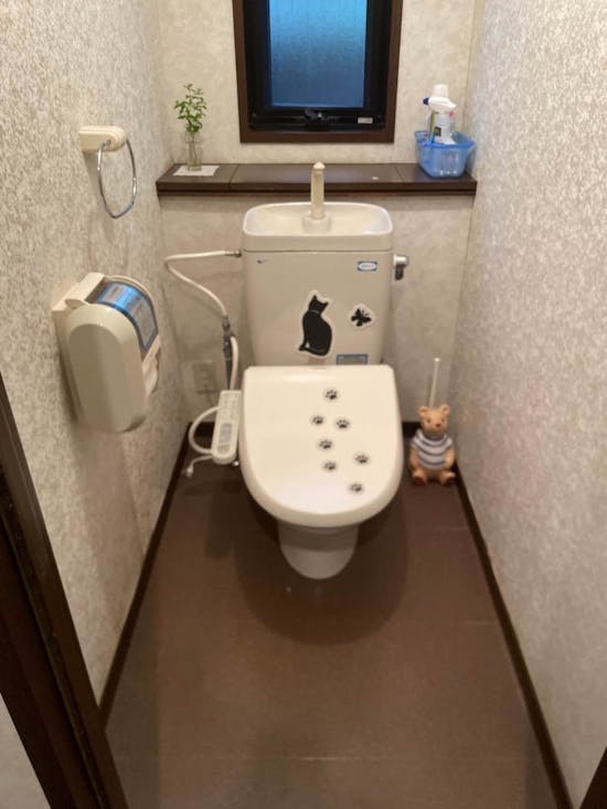 工事前　山梨県上野原市のお客様のトイレ交換工事