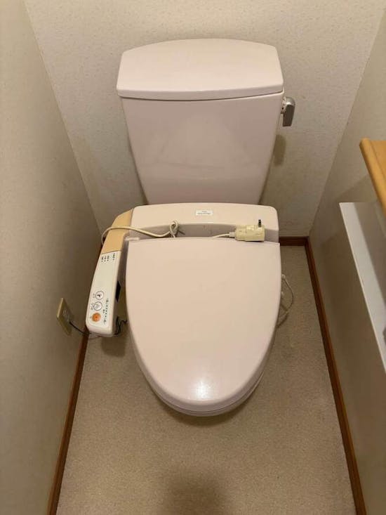 工事前　茨城県つくば市のお客様の温水洗浄便座交換工事