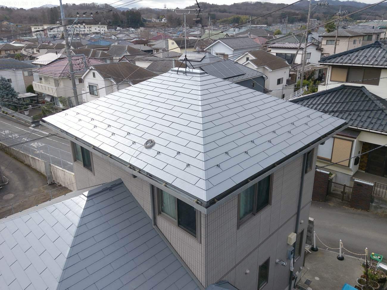 東京都八王子市のお客様の屋根塗装工事