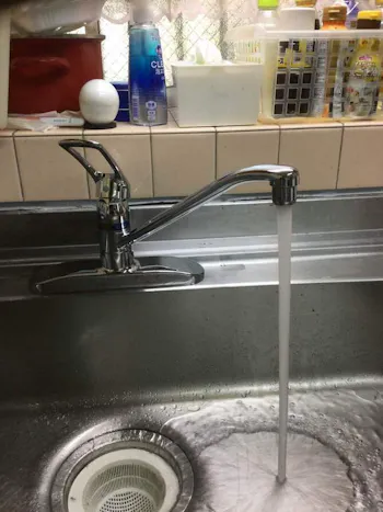 東京都青梅市のお客様の台所混合栓交換工事