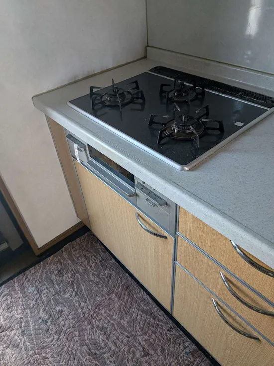 工事前　東京都西多摩郡のお客様のビルトインコンロ取付工事