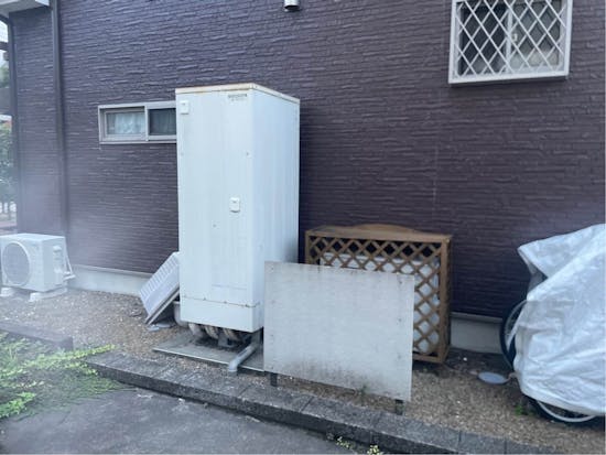 工事前　山梨県上野原市のお客様のエコキュート交換工事