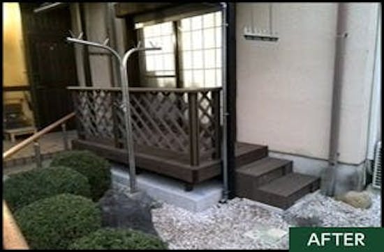 工事後 群馬県のお客様のウッドデッキ