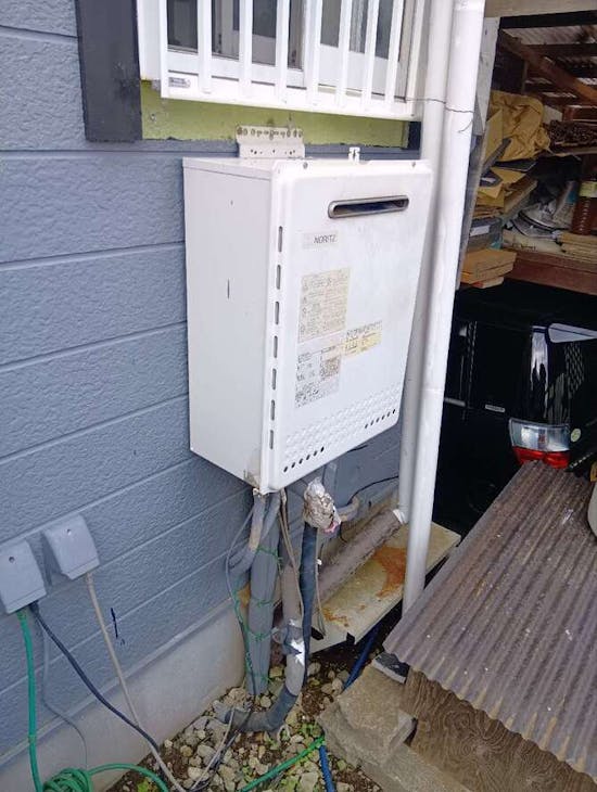 工事前　千葉県山武市のお客様の給湯器交換工事