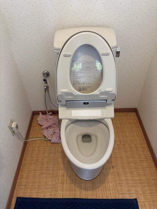 工事前　茨城県桜川市のお客様のトイレ工事