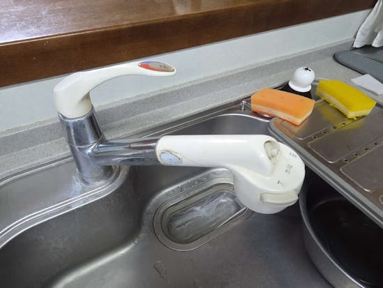 工事前　栃木県宇都宮市のキッチン水栓工事