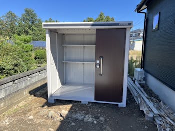 福島県のお客様の物置設置工事　具体的な工事内容2