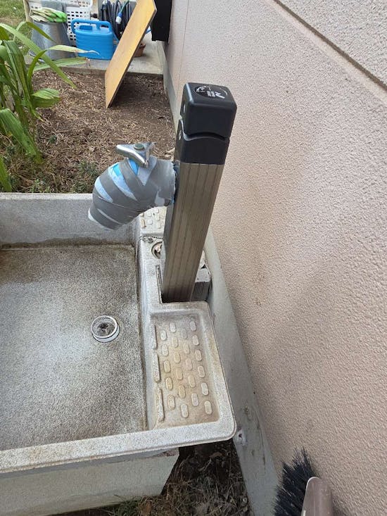 工事後 栃木県那須塩原市のお客様の不凍立水栓設置工事