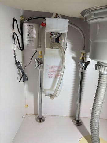 茨城県稲敷郡美浦村のお客様のキッチン水栓交換工事　具体的な工事内容1