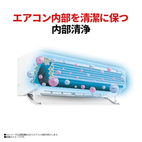 エアコン内部に清潔仕様