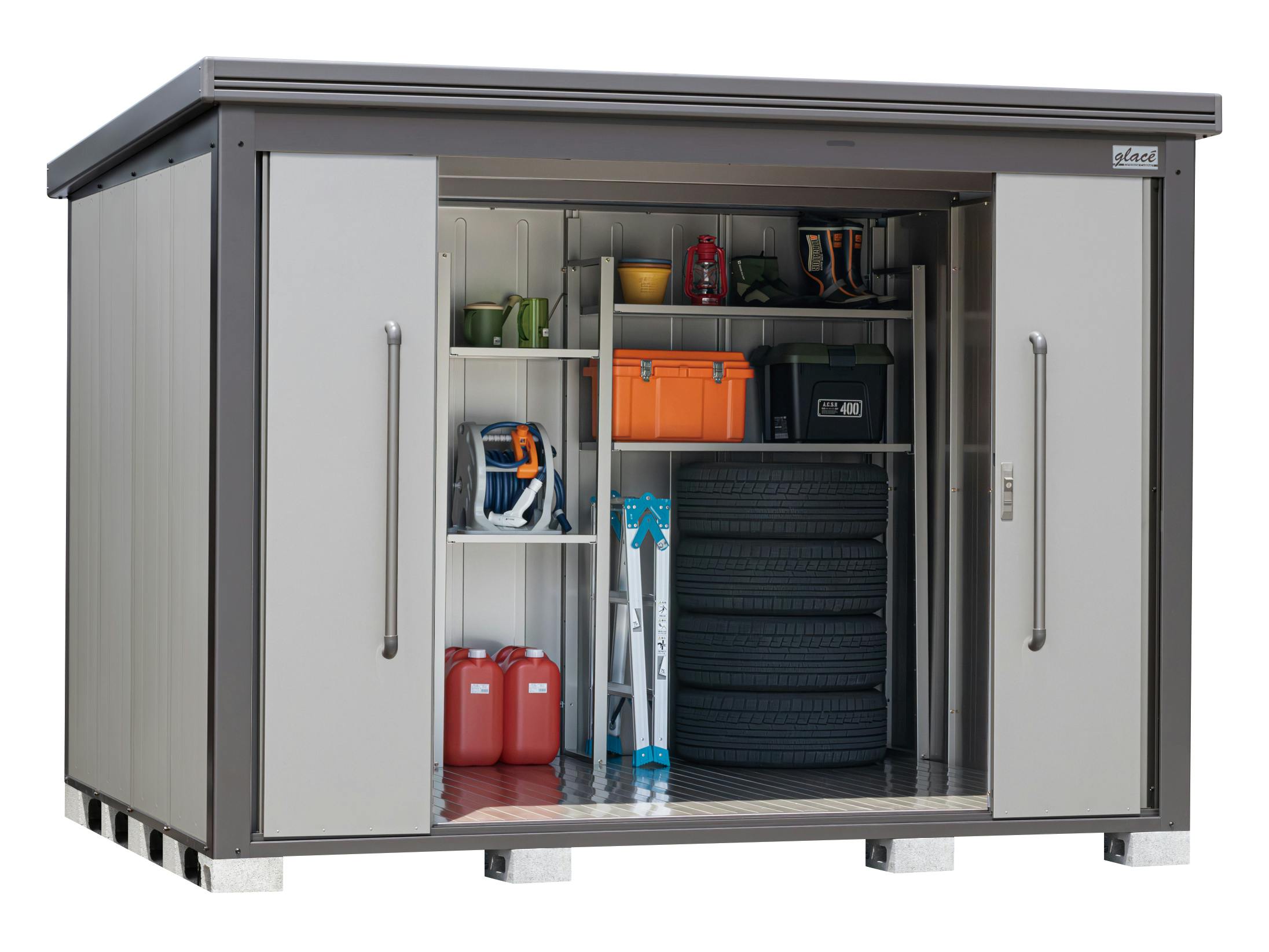 使用期間1年】カインズ（サンキン物置）グラッセ10 GLA-10