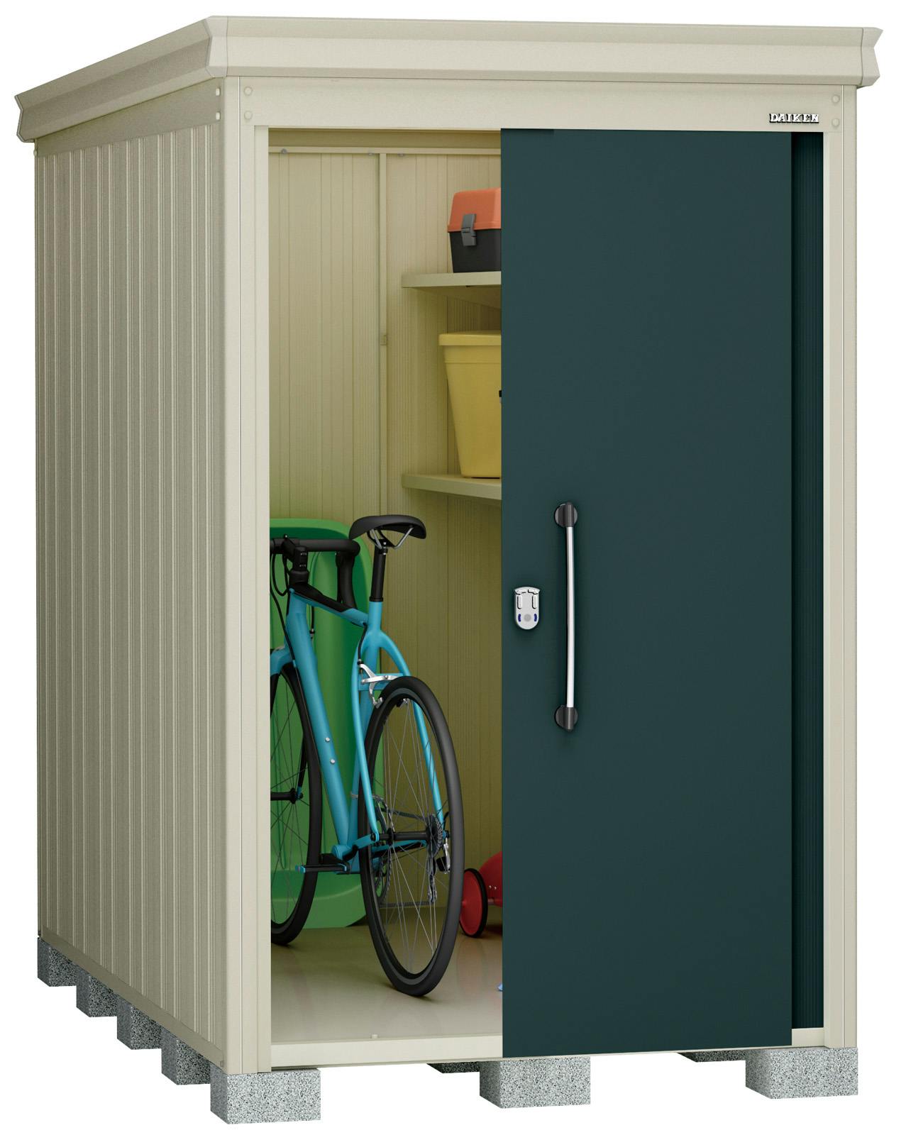 DAIKEN 物置ガーデンハウス DM-Z1309棚板付豪雪型 ナチュラルホワイト ( DM-Z1309-G-NW ) (株)ダイケン (メーカー取寄) DAIKEN 物置ガーデンハウス DM-Z1309棚板付豪雪型 ナチュラルホワイト