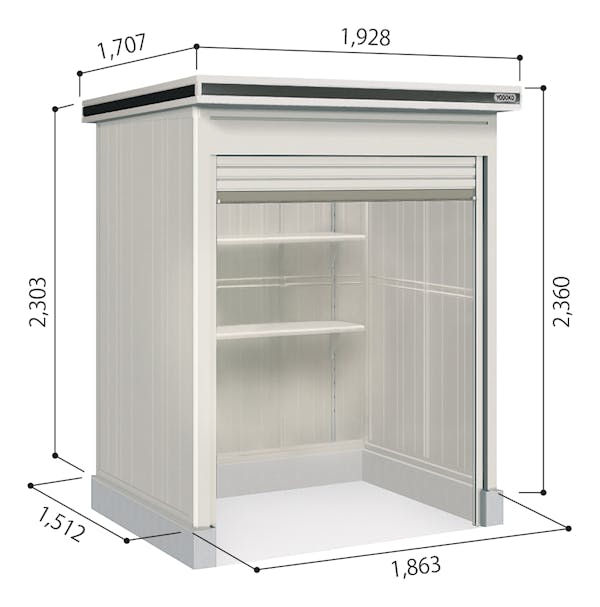 【組立工事ご依頼の方限定】　【物置10,000ポイントバックキャンペーン】　ヨドコウエルモシャッター（床タイプ）　LOD-1815HF | ヨドコウ