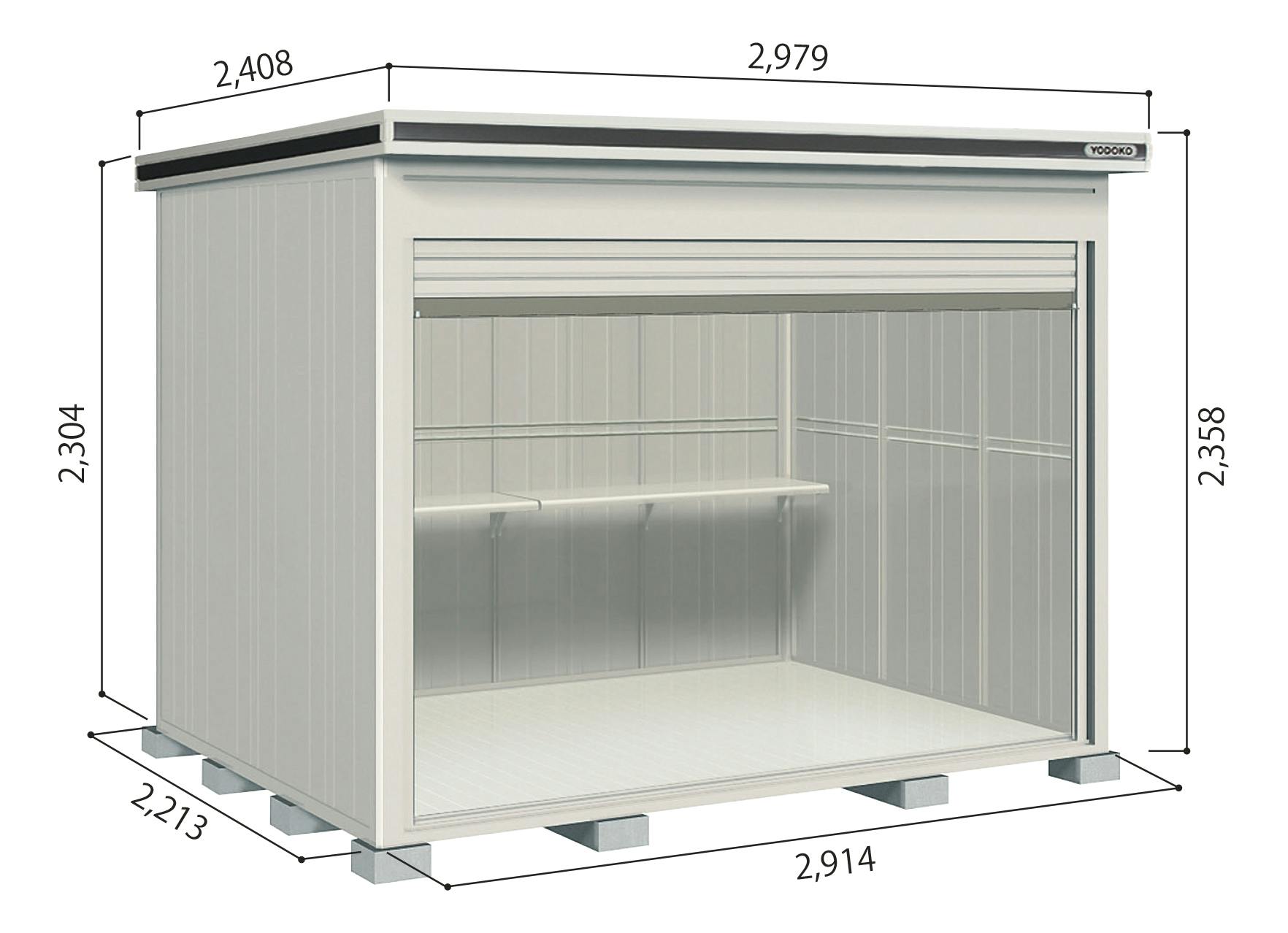 売上No.1感謝セール第2弾】ヨドコウ物置 エルモ LOD-2922HF メーカー価格の40％OFF ※組立工事ご依頼の方限定｜ヨドコウ ｜カインズリフォーム