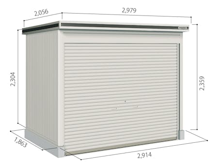 【組立工事ご依頼の方限定】　【物置10,000ポイントバックキャンペーン】　ヨドコウエルモシャッター（床タイプ）　LODS-2918HF | ヨドコウ