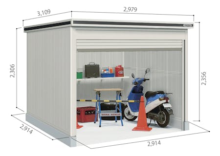 【組立工事ご依頼の方限定】　【物置10,000ポイントバックキャンペーン】　ヨドコウエルモシャッター（床タイプ）　LODS-2929HF | ヨドコウ