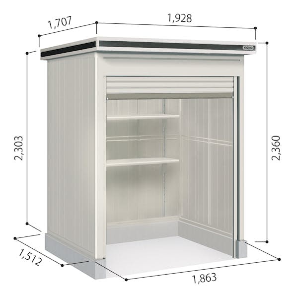 【組立工事ご依頼の方限定】 【ヨドコウ物置40%OFFキャンペーン】 エルモシャッター(床タイプ)LODU-1815HF | ヨドコウ