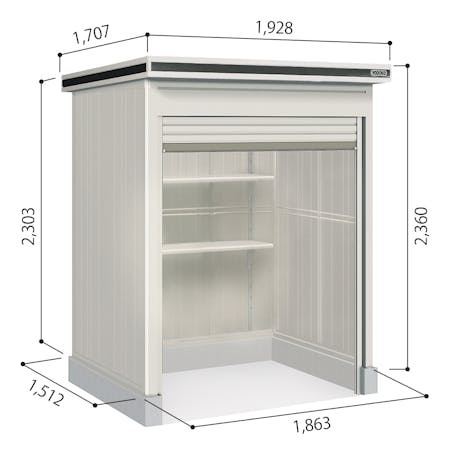 【組立工事ご依頼の方限定】　【物置10,000ポイントバックキャンペーン】　ヨドコウエルモシャッター（床タイプ）　LODU-1815HF | ヨドコウ