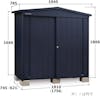 【組立工事ご依頼の方限定】　【物置10,000ポイントバックキャンペーン】　マツモト物置NT　NT-187D | マツモト物置