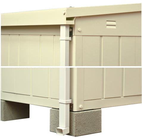 MN ○MN-1818 幅195cm×奥行188.5cmサイズ|マツモト物置の物置・倉庫