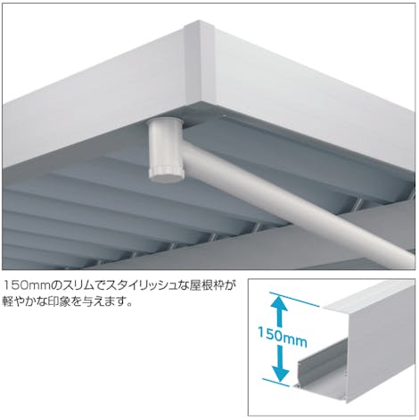すっきりとした屋根デザイン
