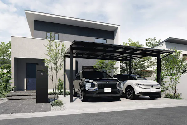 【新商品】【先行予約限定】【20,000ポイントプレゼント】ミンティアポートShade ワイドタイプ（2台収納） 48-50型 ロング柱 | カインズオリジナル