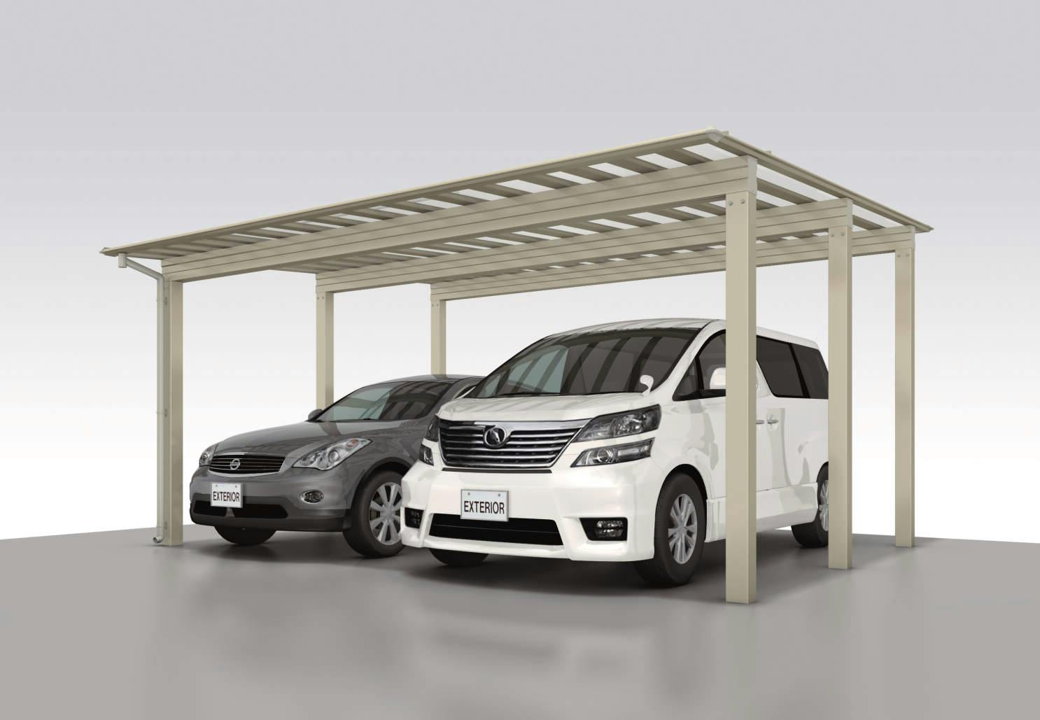 【カーポートポイントバックキャンペーン】【標準工事費込み20万円以上で10,000ポイントプレゼント】　トランスポート スタンダードタイプ 100cm仕様 5161H25 熱線遮断ポリカーボネート板