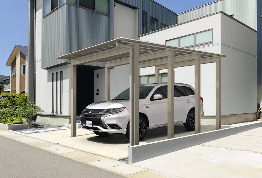 【カーポートポイントバックキャンペーン】【標準工事費込み20万円以上で10,000ポイントプレゼント】 トランスポート デラックスタイプ 150cm仕様 5131H25 ポリカーボネート板 | 三協アルミ