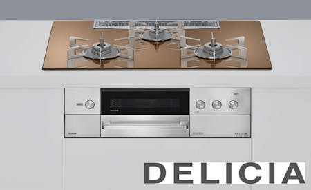 デリシア_RHS72W38M12RCSTW（天板750mm,ガラストップ）オーブン接続不可 | リンナイ