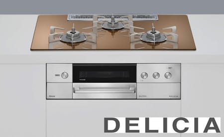 デリシア_RHS72W38M12RNSTW（天板750mm,ガラストップ）オーブン接続不可 | リンナイ