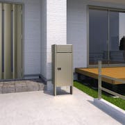 フレムスLight　S型　ポール建てタイプ（ポスト付きタイプ）　ポールベースプレートタイプ　ラージ