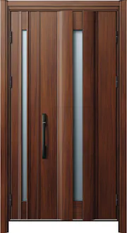 ドアリモ玄関ドアD30 D2仕様 C04木目色 親子 ピタットキー