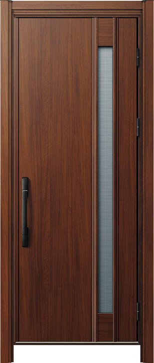 ドアリモ玄関ドアＤ３０ Ｄ２仕様 Ｃ０９Ｔ通風 木目色 片開き ピタットキー（ストレートハンドル）