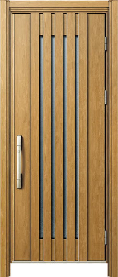 ドアリモ玄関ドアＤ３０ Ｄ４仕様 Ｃ０３木目色 片開き ピタットキー（ストレートハンドル） | YKKAP
