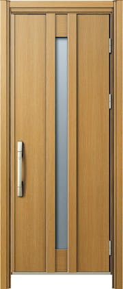 ドアリモ玄関ドアＤ３０ Ｄ２仕様 Ｃ０７木目色 片開き ピタットキー（ストレートハンドル）