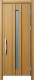 ドアリモ玄関ドアＤ３０ Ｄ２仕様 Ｃ０７Ｔ通風 木目色 片開き ポケットキー（ストレートハンドル） | YKK AP