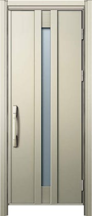 ドアリモ玄関ドアＤ３０ Ｄ４仕様 Ｃ０７アルミ色 片開き ピタットキー（ストレートハンドル）