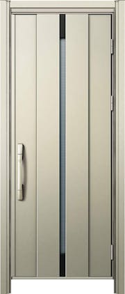 ドアリモ玄関ドアＤ３０ Ｄ２仕様 Ｃ０８Ｋ通風 アルミ色 片開き ポケットキー（ストレートハンドル）